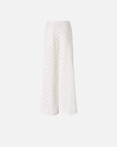 Trousers with openwork motif - | Pinko