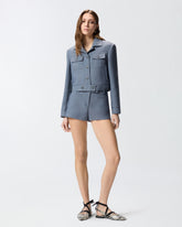 Shorts with topstitching - | Pinko
