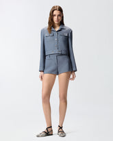 Shorts with topstitching - | Pinko