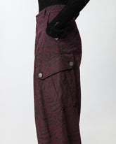 Balloon trousers with animal motif - | Pinko