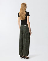 Pantaloni a palloncino con motivo animalier - | Pinko