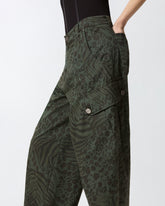 Pantaloni a palloncino con motivo animalier - | Pinko