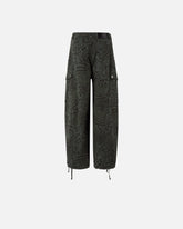 Balloon trousers with animal motif - Green | Pinko