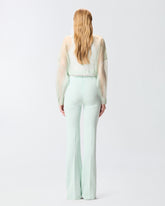 Pantalon évasé à pli marqué - | Pinko