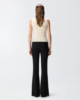 Pantaloni svasati con piega stirata - | Pinko