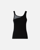 Vest top with Love Birds logo lace - | Pinko