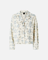 Camicia boxy leggera con stampa a fiori - | Pinko