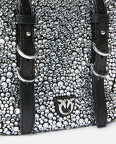 Cubic Bag fully rhinestoned crossbody bag - | Pinko