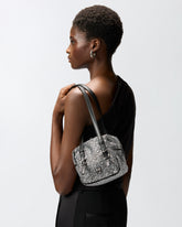 Cubic Bag fully rhinestoned crossbody bag - | Pinko