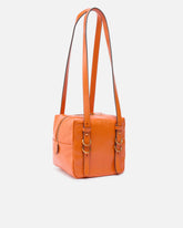 Bolso bandolera pequeño Cubic Bag de piel brillante - | Pinko