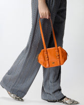 Borsa a tracolla piccola Cubic Bag in pelle shiny - | Pinko
