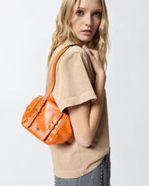 Borsa a tracolla piccola Cubic Bag in pelle shiny - | Pinko