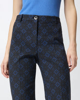 Pantaloni con motivo geometrico e floreale - | Pinko