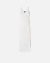 Vestido midi efecto ganchillo con lentejuelas - | Pinko
