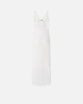 Vestido midi efecto ganchillo con lentejuelas - | Pinko