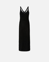 Vestido midi efecto ganchillo con lentejuelas - | Pinko