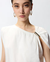 Top con dettaglio dorato - | Pinko