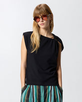 Top con dettaglio dorato - | Pinko