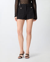 Shorts with jewel buttons - | Pinko