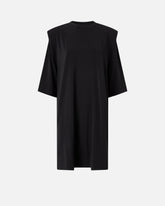 Vestido corto con hombreras y cadena - | Pinko