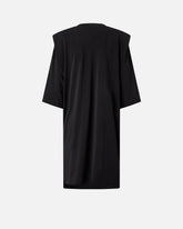 Mini dress with structured shoulders and chain - | Pinko