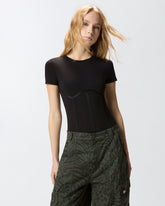 Body bustier à manches courtes - | Pinko