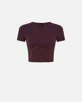 Bustier top with short sleeves - | Pinko