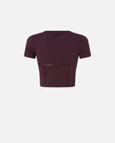 Top corset à manches courtes - | Pinko