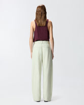 Pantalon ceinturé - Gris | Pinko