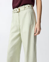Pantalon ceinturé - Gris | Pinko