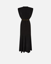 Sleeveless long dress with chain - | Pinko