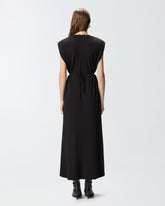 Abito lungo smanicato con catena - | Pinko