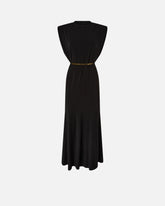 Abito lungo smanicato con catena - | Pinko