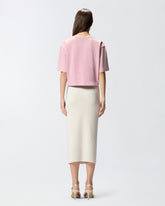 Camiseta corta con bordado PINKO desgastado - | Pinko