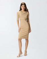 Eng anliegendes Midikleid mit Schleife - | Pinko