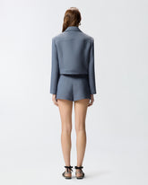 Blouson cropped avec surpiqûres - | Pinko