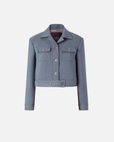 Blouson cropped avec surpiqûres - | Pinko