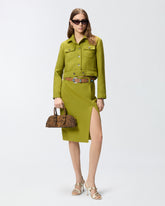 Giubbino cropped con impunture - | Pinko