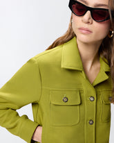Giubbino cropped con impunture - | Pinko