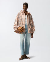 Bomber jacket with floral sequin embroidery - | Pinko