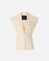 Chaqueta sin mangas efecto rústico - | Pinko