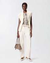 Giacca smanicata effetto rustico - | Pinko