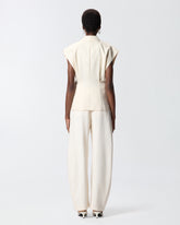 Giacca smanicata effetto rustico - | Pinko