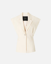 Giacca smanicata effetto rustico - | Pinko