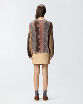 Maglione con intarsi di filati a contrasto - | Pinko