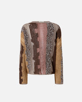 Maglione con intarsi di filati a contrasto - | Pinko