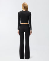 Giubbino bustier in pelle con zip - | Pinko