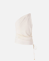 Top na jedno ramię z węzłem - | Pinko