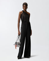 One-shoulder top with knot detail - | Pinko