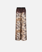 Pantaloni fluidi con stampa tigrata - | Pinko
